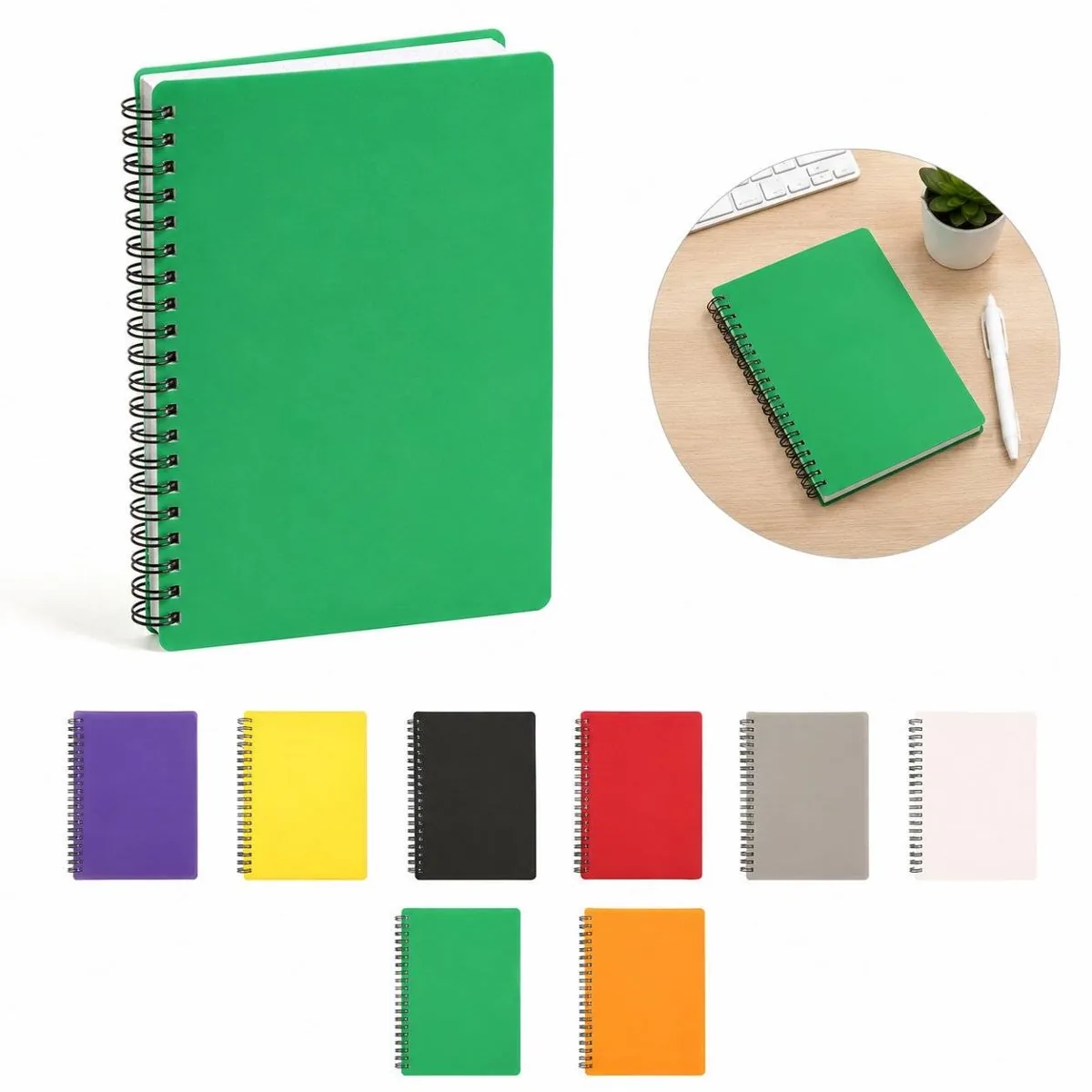 Translucent Spiral Notebook with Semi-Transparent Cover 2