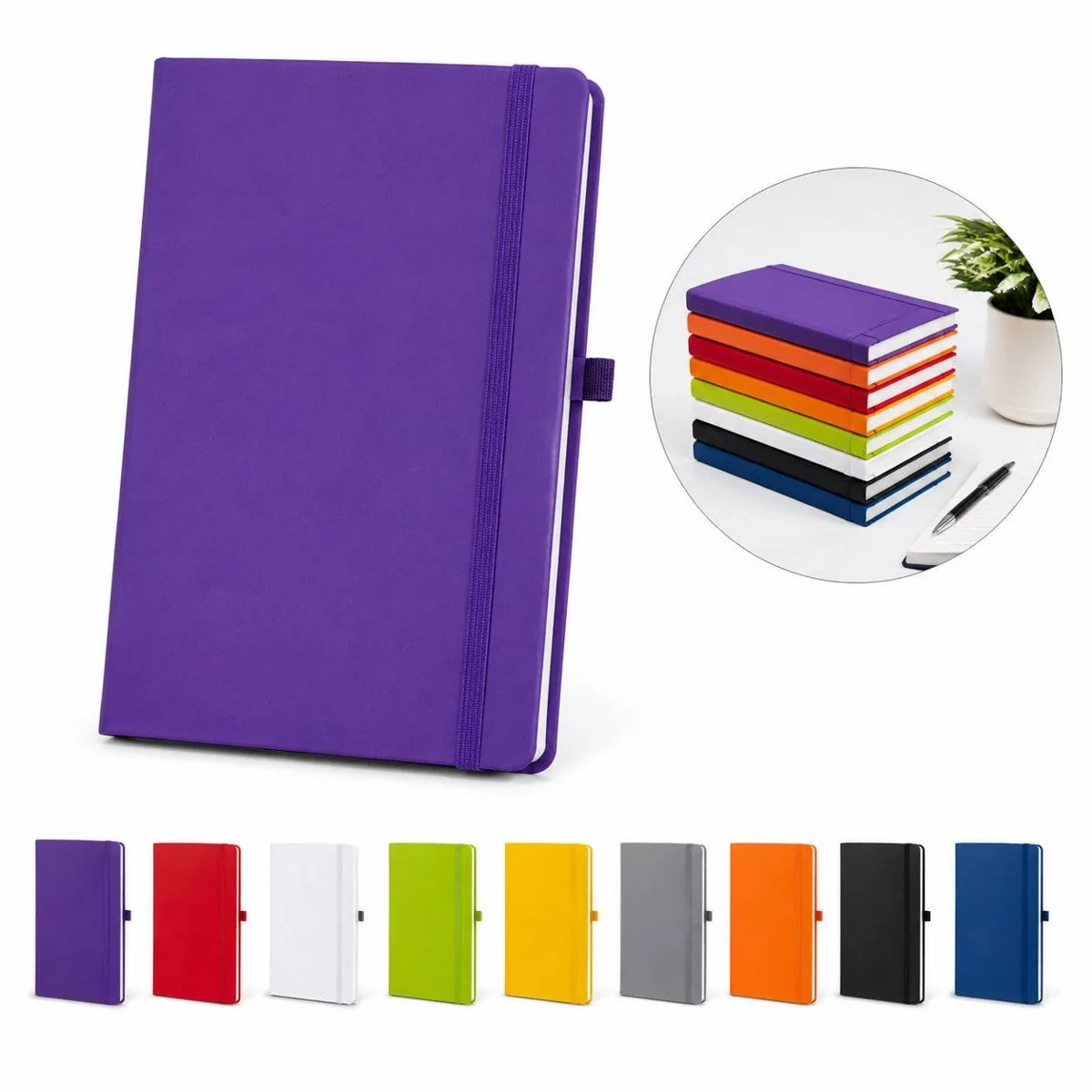 Personalized A5 Business Notebook with Secure Strap 2