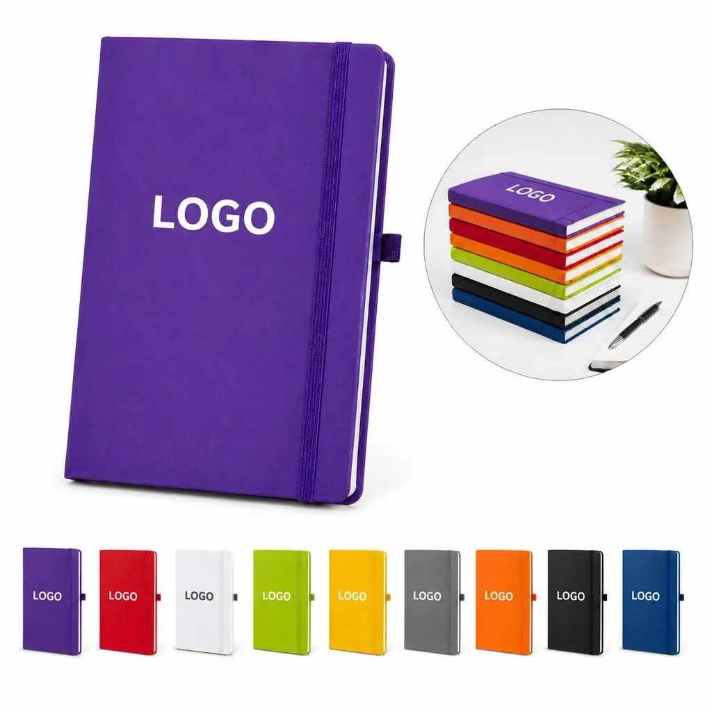 Personalized A5 Business Notebook with Secure Strap