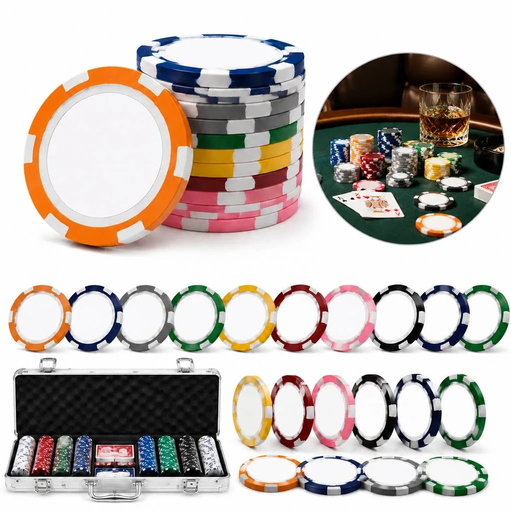 Customizable Colored Composite Poker Chips 2