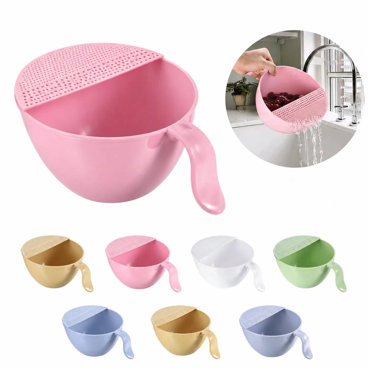 Heat-Resistant Flexible Silicone Drain Strainer for Kitchen 2