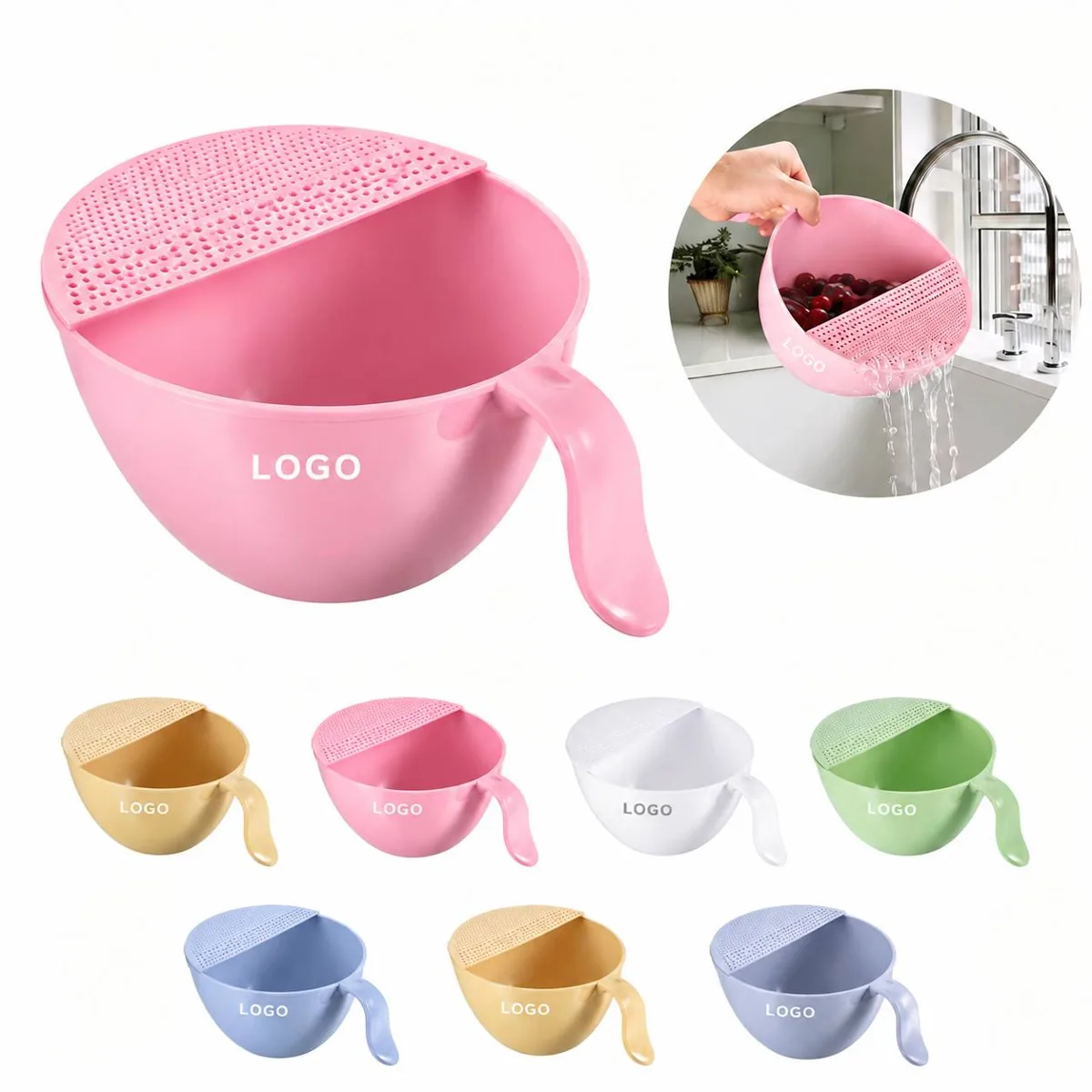 Heat-Resistant Flexible Silicone Drain Strainer for Kitchen