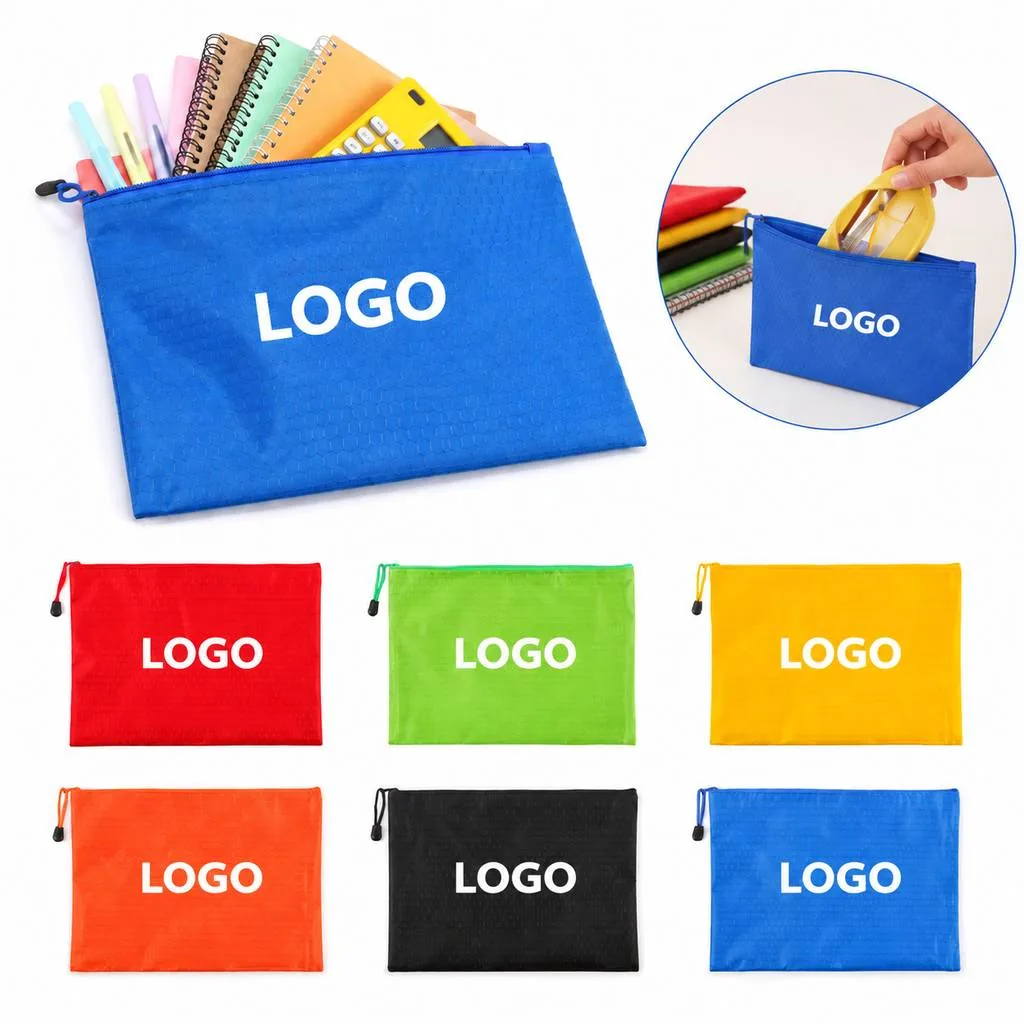 Waterproof Oxford Cloth Document Bag with Zipper