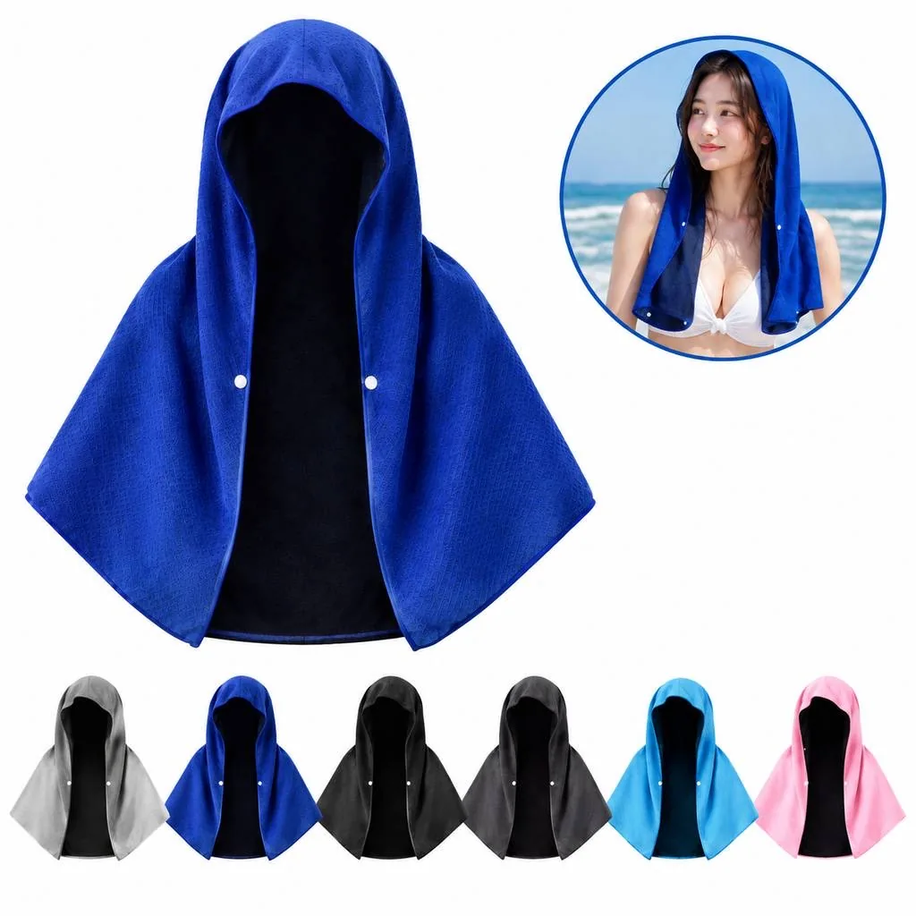 Quick-Dry Hooded Sports Towel for Workouts 2