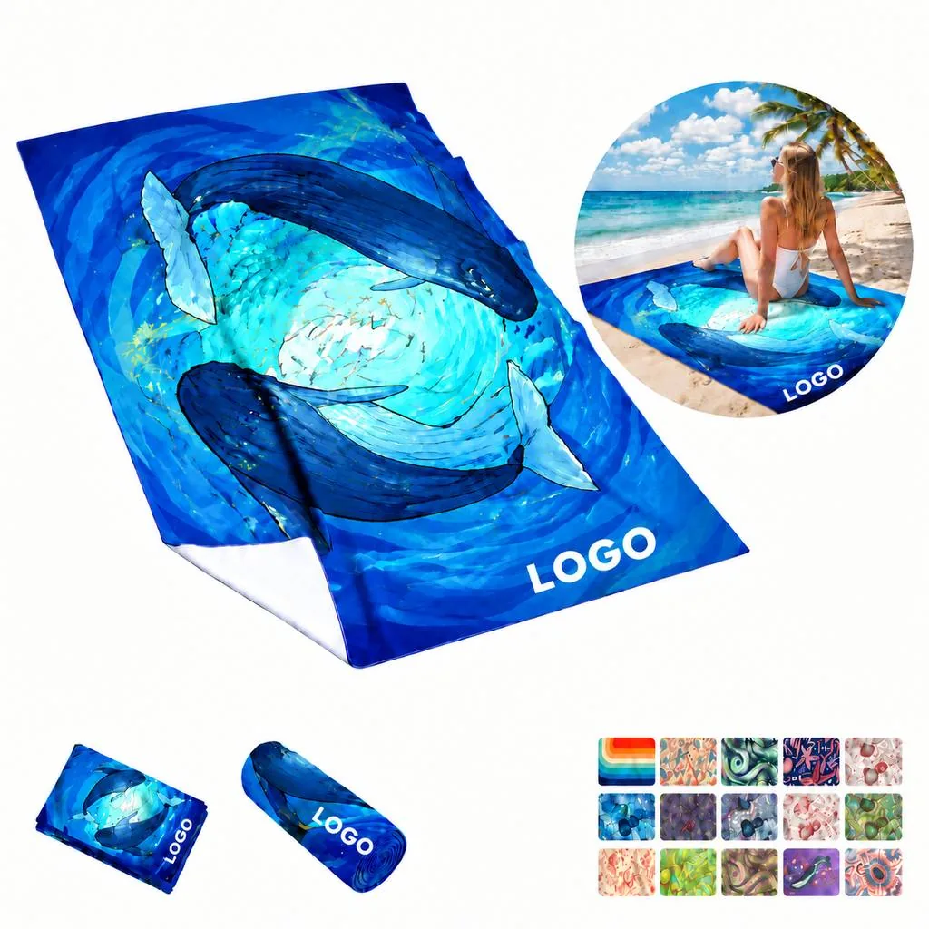 Quick-Dry Double-Sided Microfiber Beach Towel