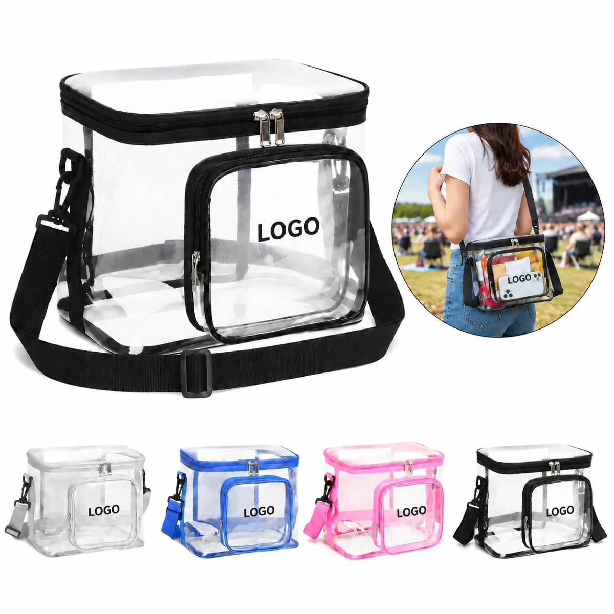 Clear Waterproof PVC Storage Bag Large Capacity