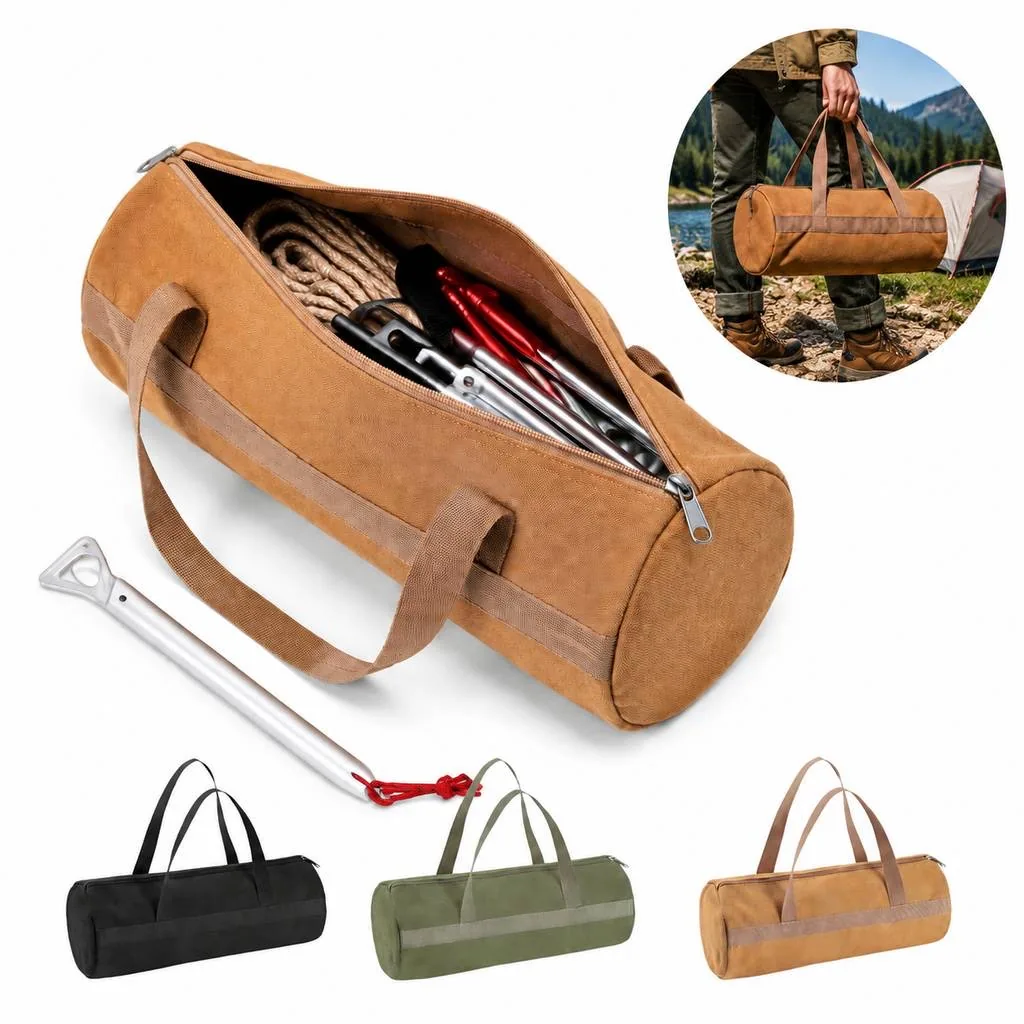 Durable Canvas Storage Bag for Family Tents 2