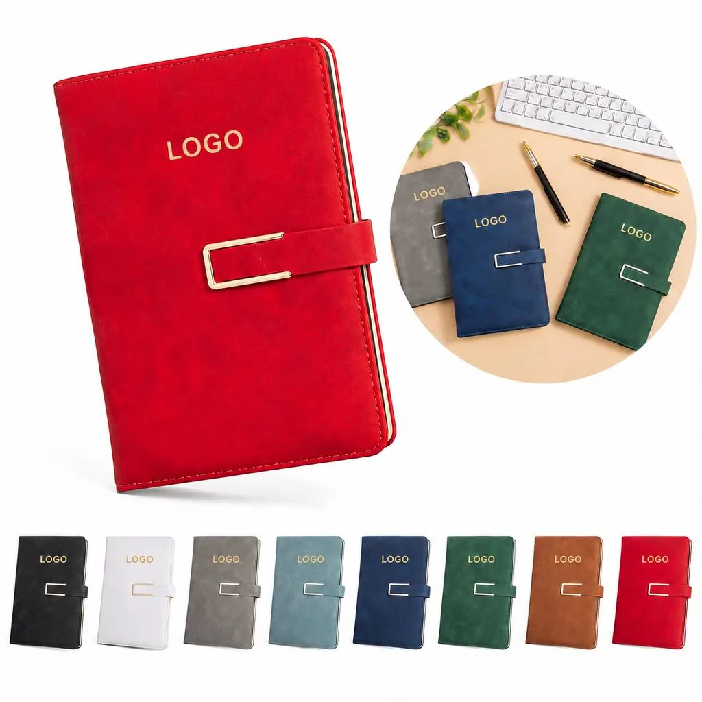 A5 PU Leather Journal Set with Elastic Closure