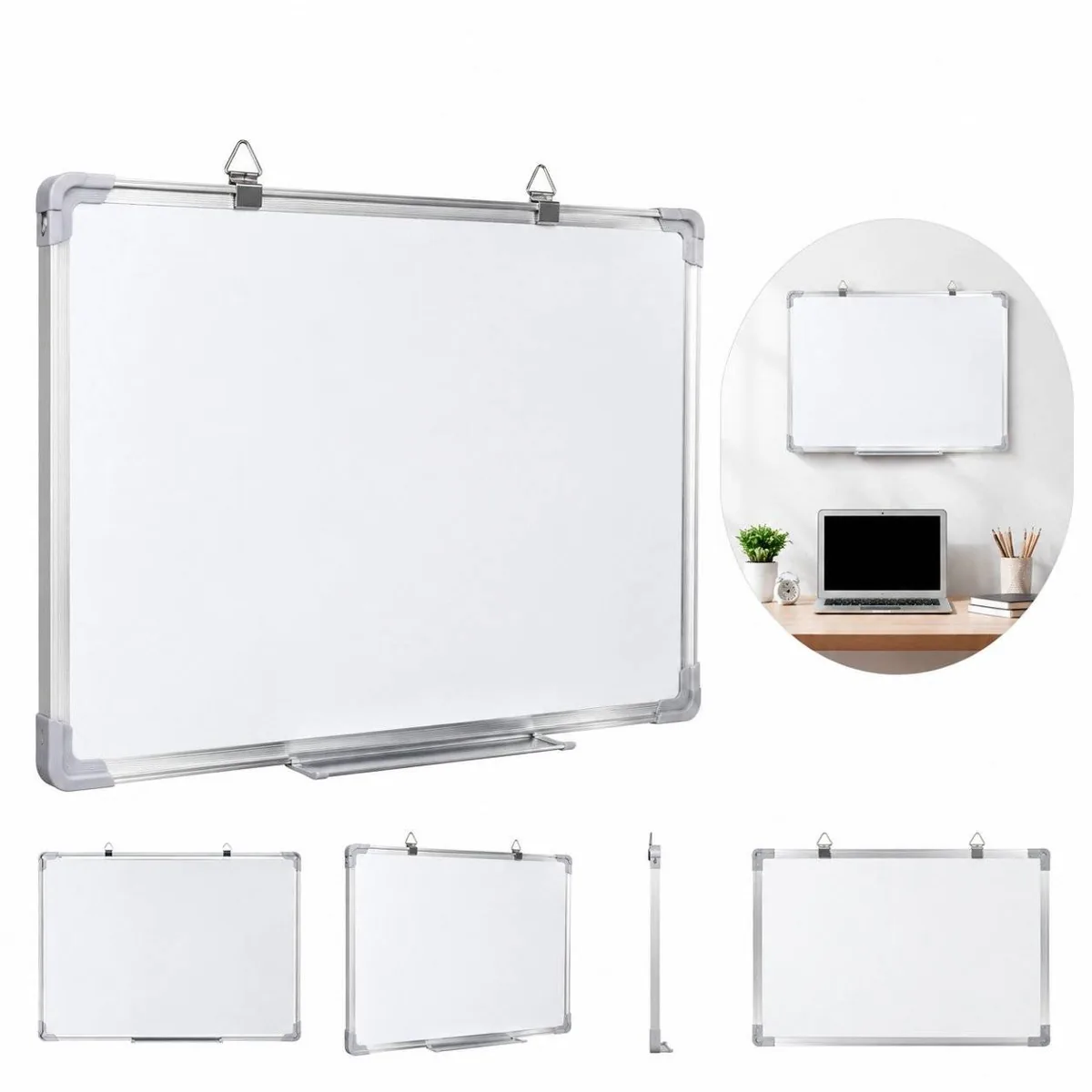 Magnetic Dry-Erase Board with Sturdy Frame for Office 2