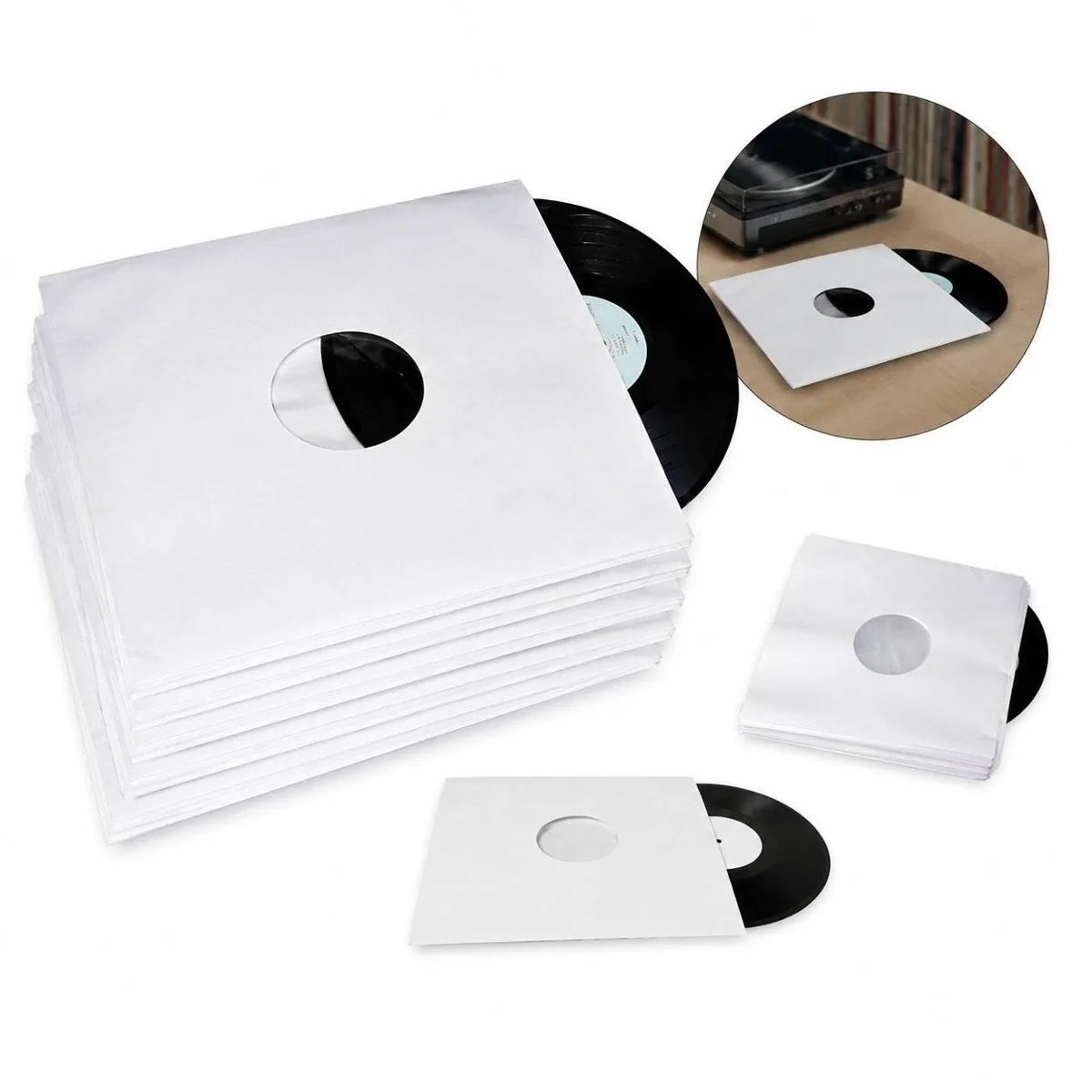 Anti-Static LP Vinyl Record Storage Bag with Soft Lining 2