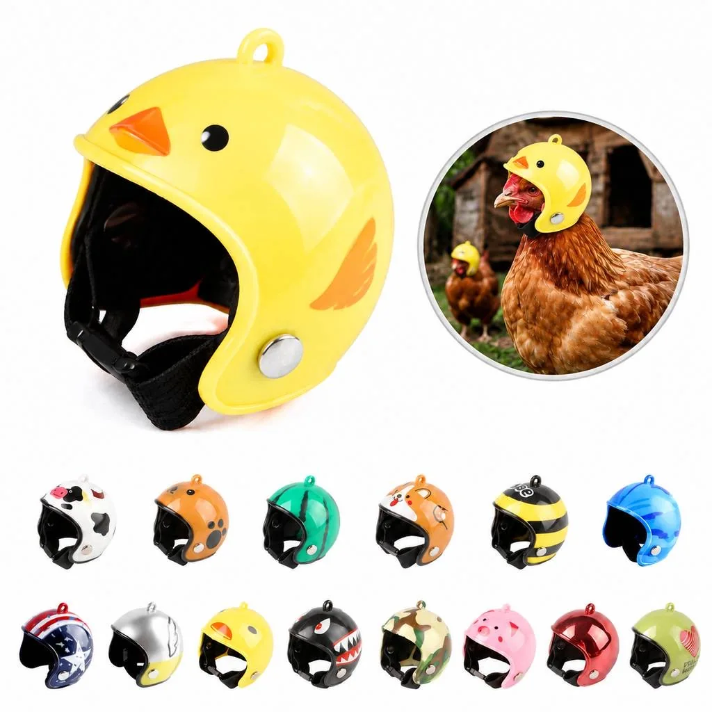 Protective Chicken Helmet for Costume and Photo Fun 2