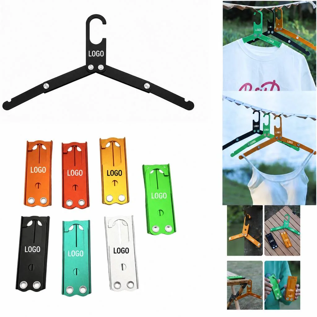 Foldable Aluminum Travel Clothes Hanger