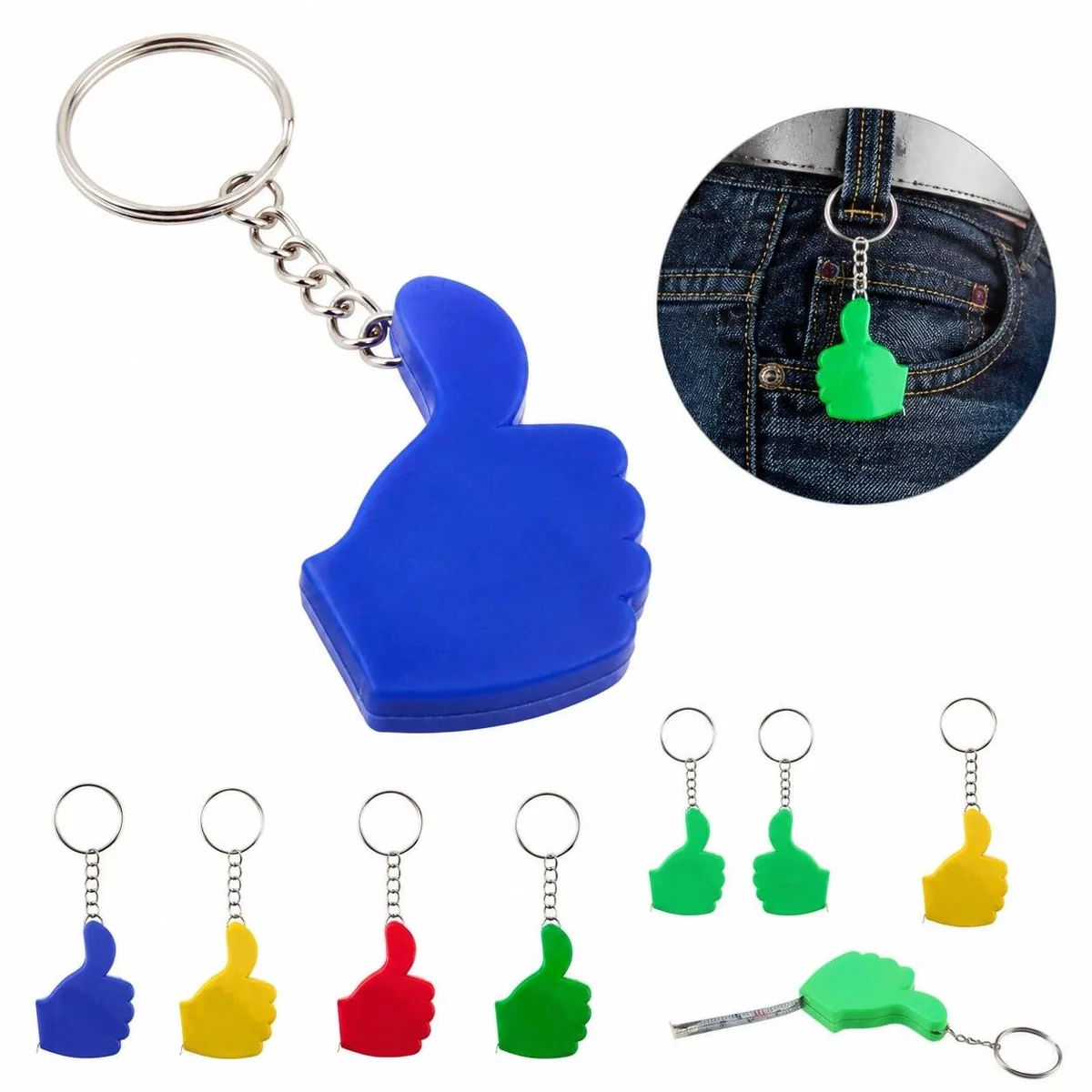 Customizable Mini Tape Keychain for Keys and Coins 2