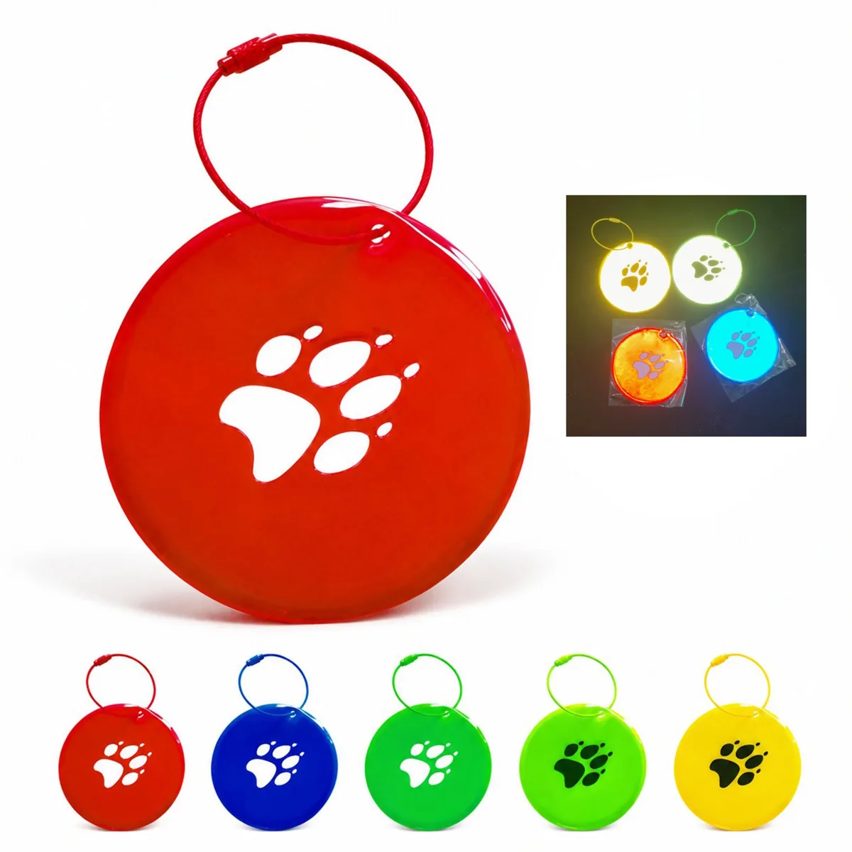 Safety Reflector Keychain Pendant for Night Visibility 2