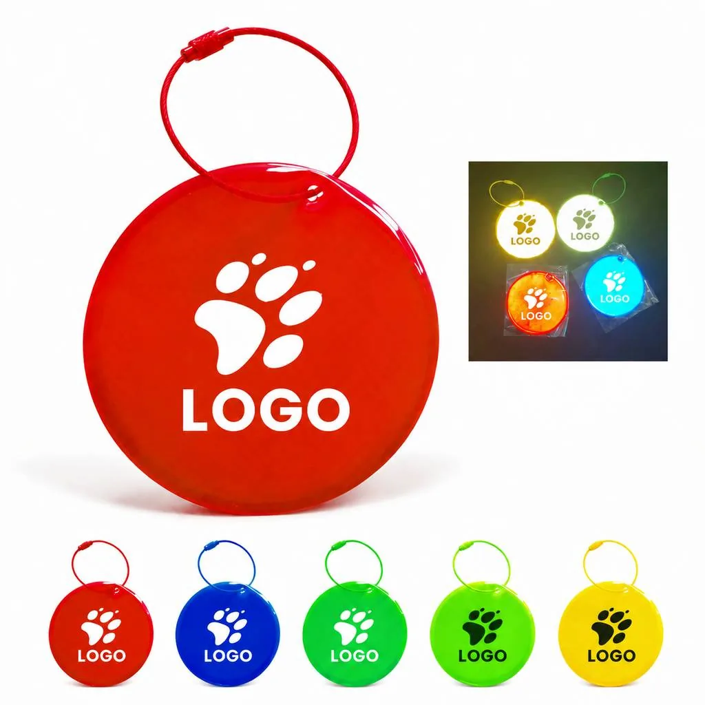 Safety Reflector Keychain Pendant for Night Visibility