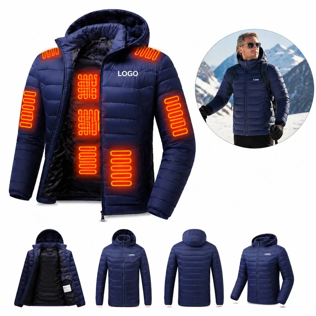 Rechargeable USB Heating Winter Jacket for Warmth