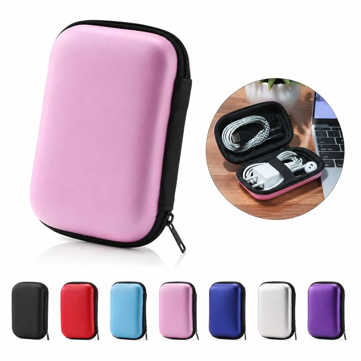 Lightweight EVA Earphone Case Hard Shell Storage Box 2