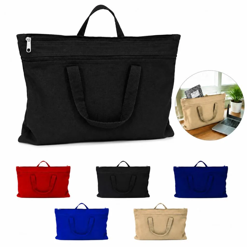 Durable Cotton Canvas Document Organizer Bag 2