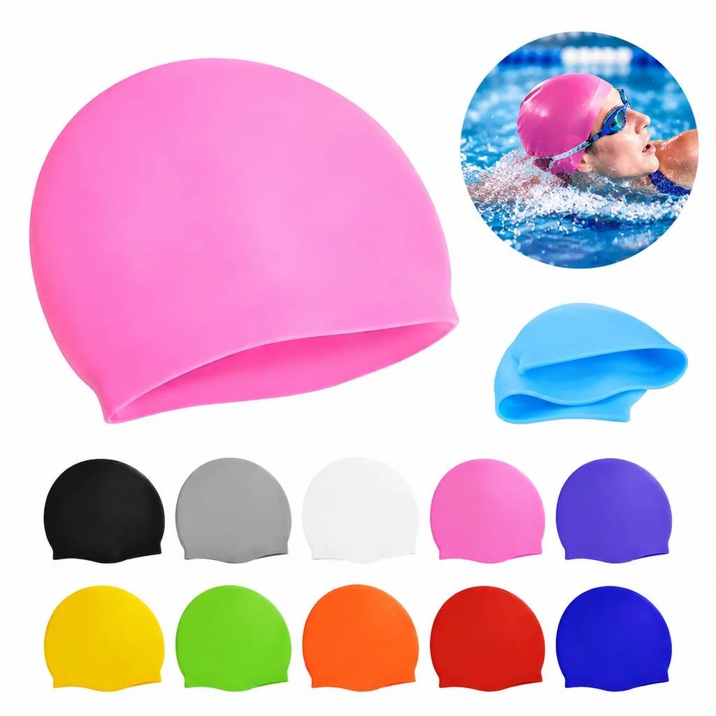 Unisex Silicone Swim Cap for Chlorine Protection 2