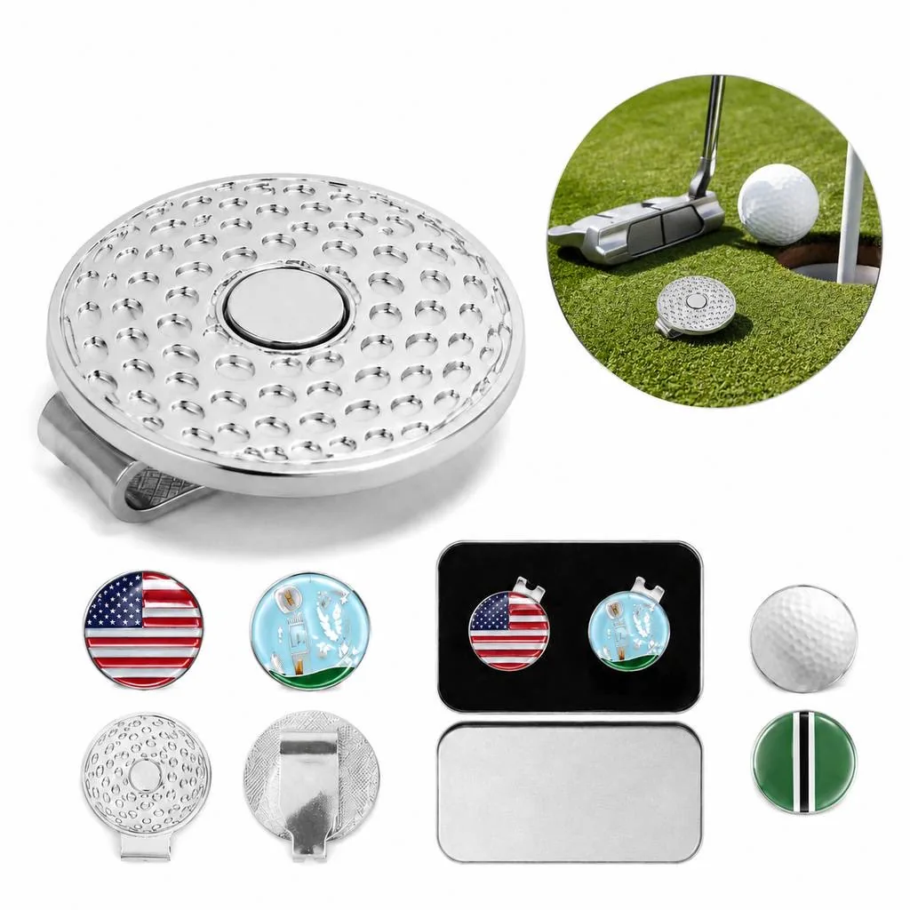 Golf Ball Marker Holder with Snap Closure, Compact 2