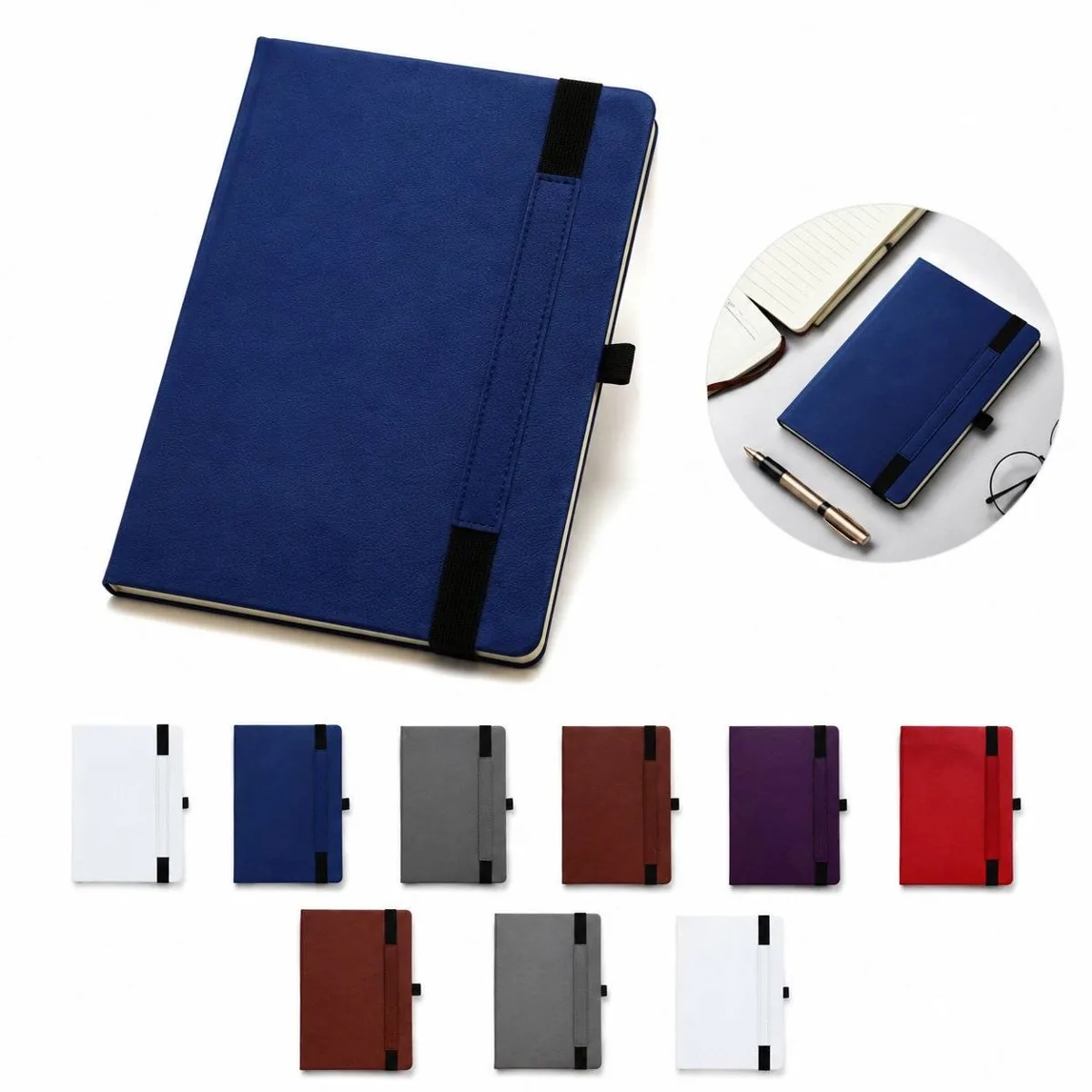 Stylish PU Notebook with Closure Strap for Note-Taking 2