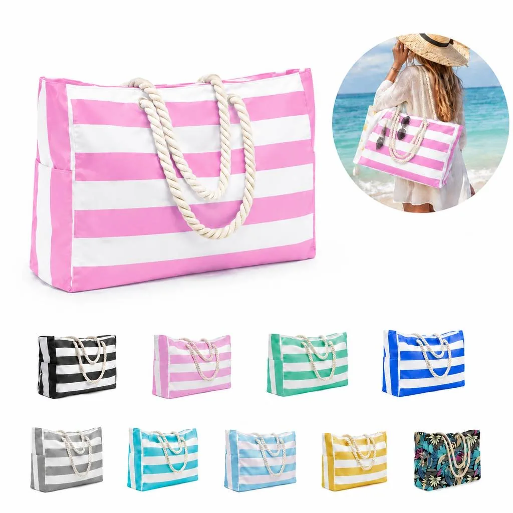 Oversized Canvas Beach Tote Bag for Coastal Outings 2