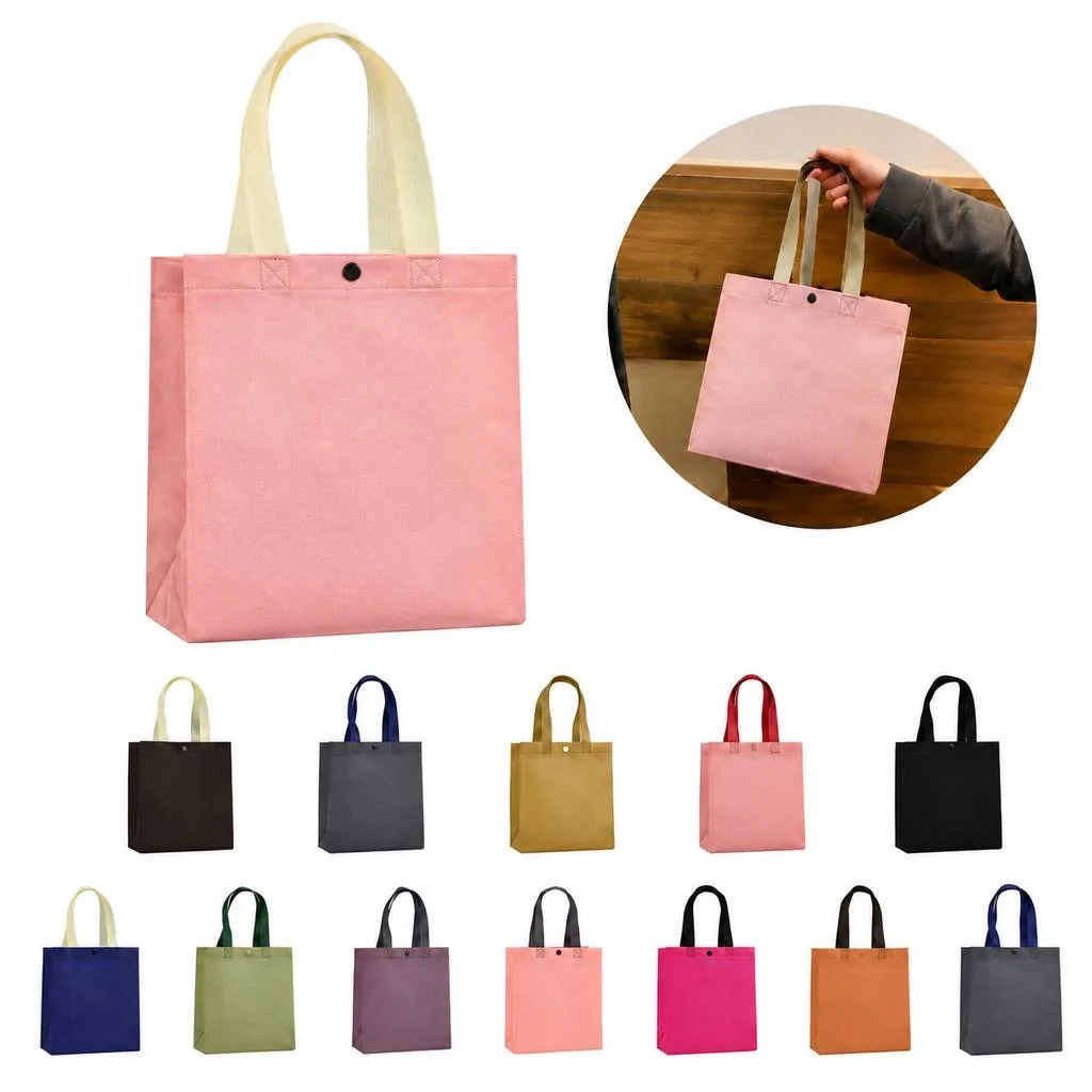 Foldable Nonwoven Shopping Tote with Buckle 2