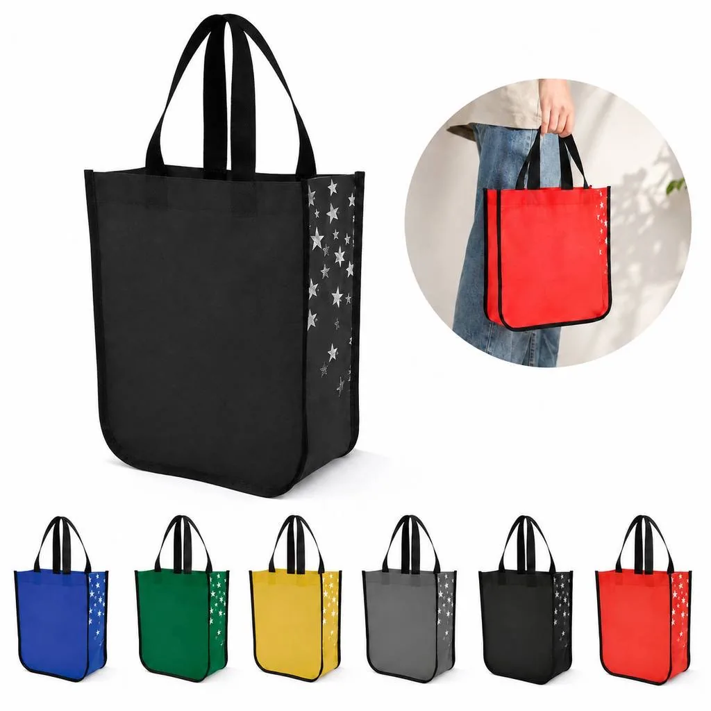 Foldable Non-Woven Reusable Tote for Grocery Shopping 2