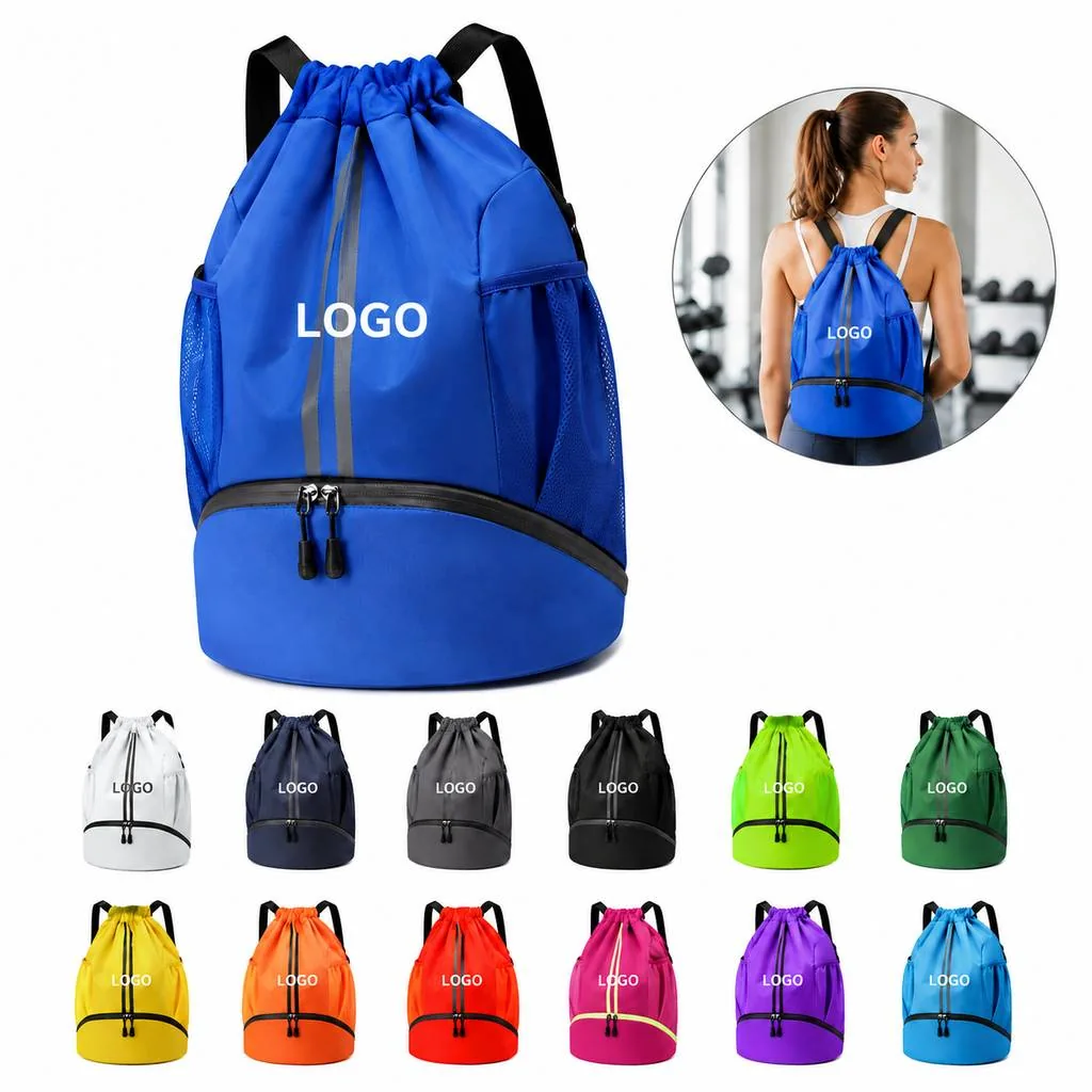 Water-Resistant Oxford String Bag for Gym and Outdoor Use