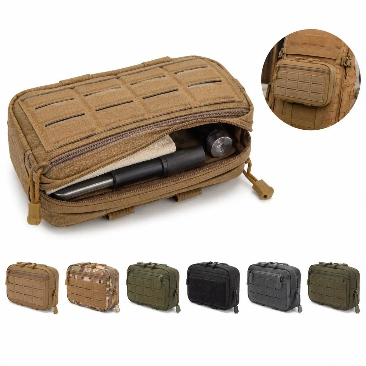 Compact Tactical Nylon Gear Organizer Pouch 2