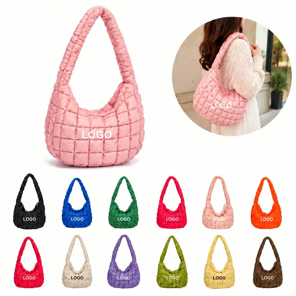 Checkered Underarm Shoulder Bag for Everyday Carry
