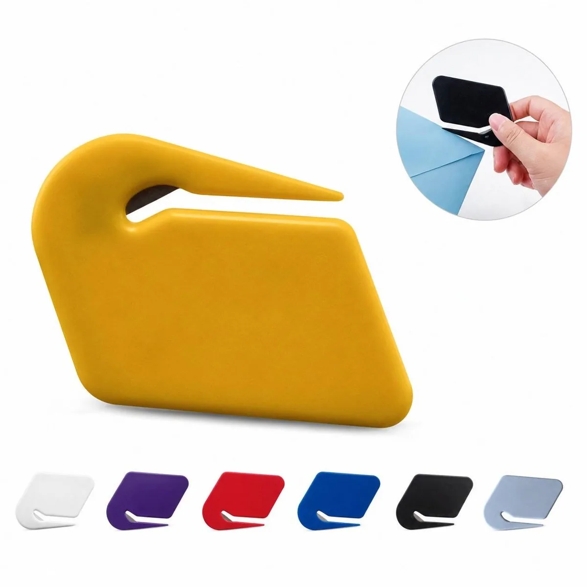 Dual-Use Plastic Letter Opener and Box Cutter Tool 2