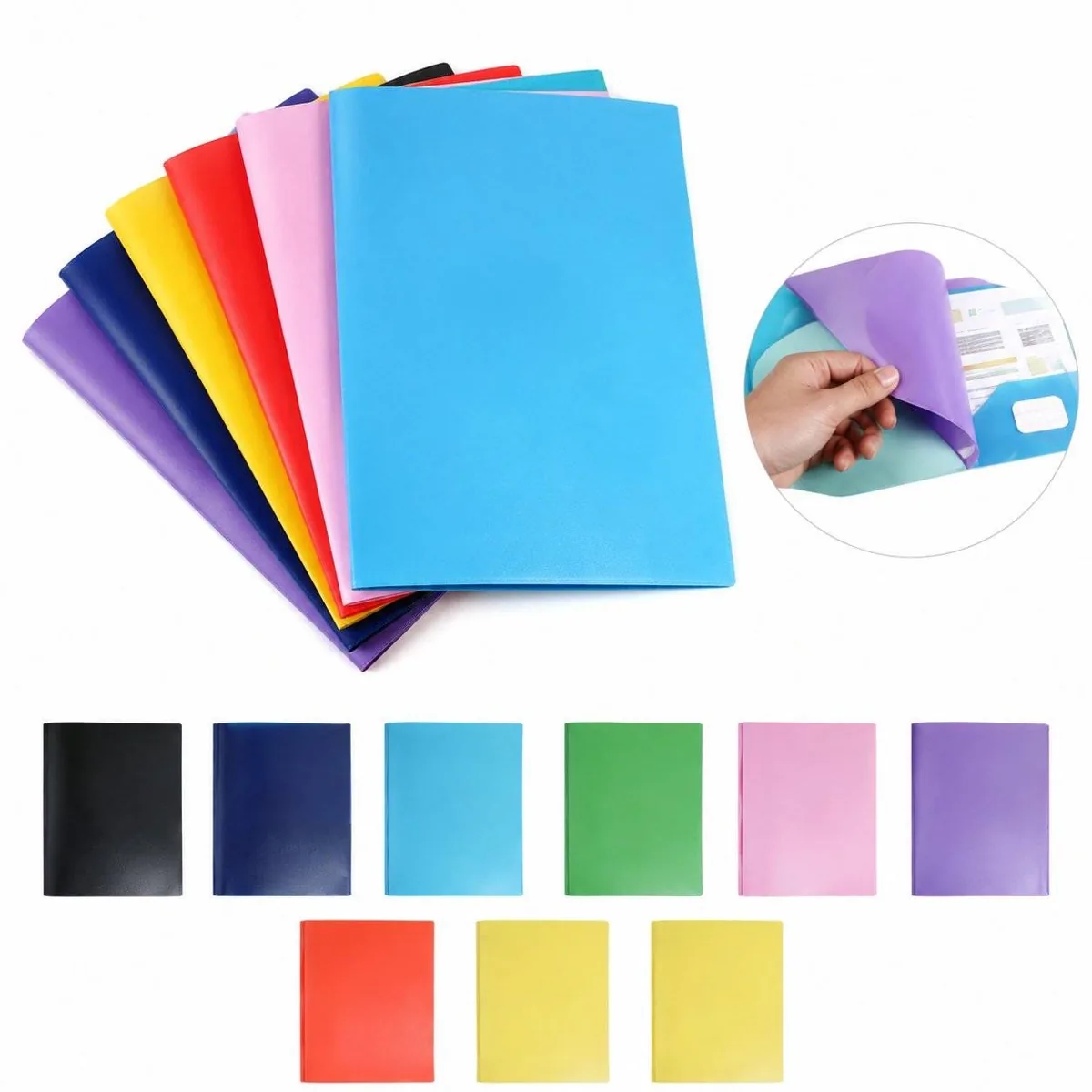 Dual-Clip Polypropylene File Organizer for Loose Papers 2