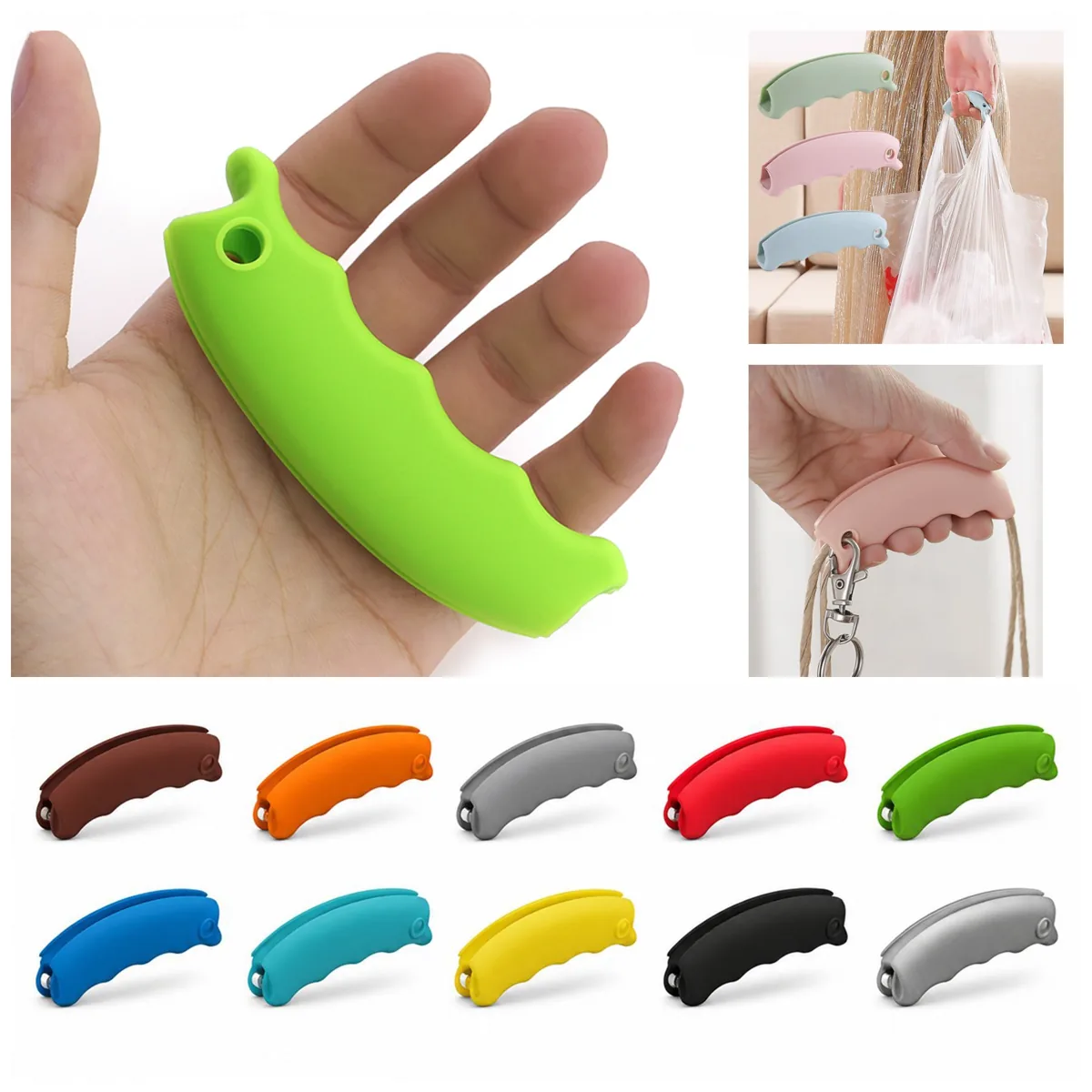 Silicone Bag Handle Grip for Easy Carrying 2
