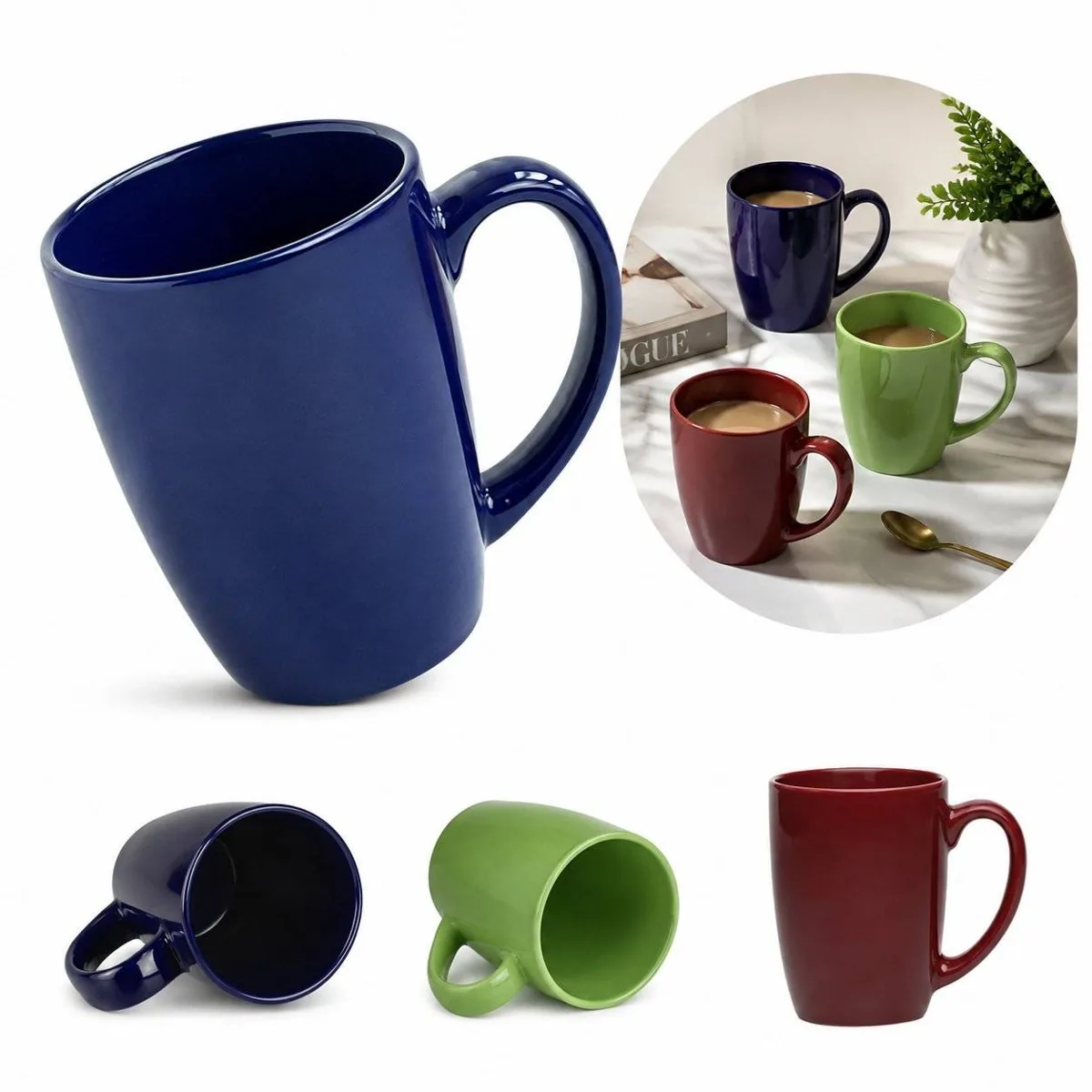 Large Custom Logo Ceramic Coffee Mug for Daily Use 2