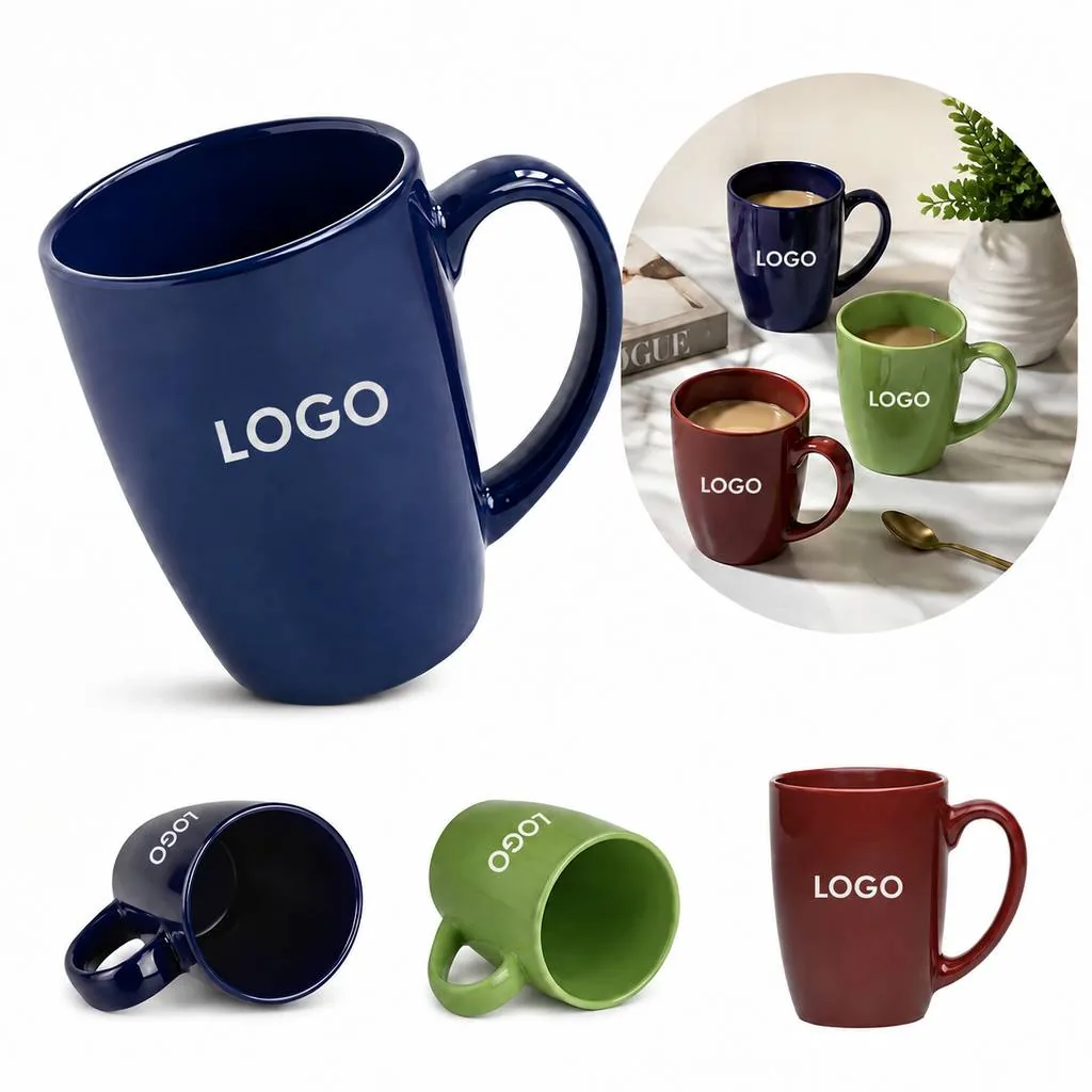 Large Custom Logo Ceramic Coffee Mug for Daily Use