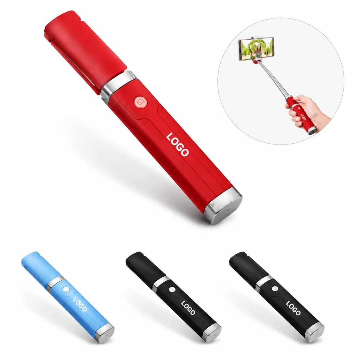 Portable Mini Selfie Stick for Smartphone Bluetooth Remote