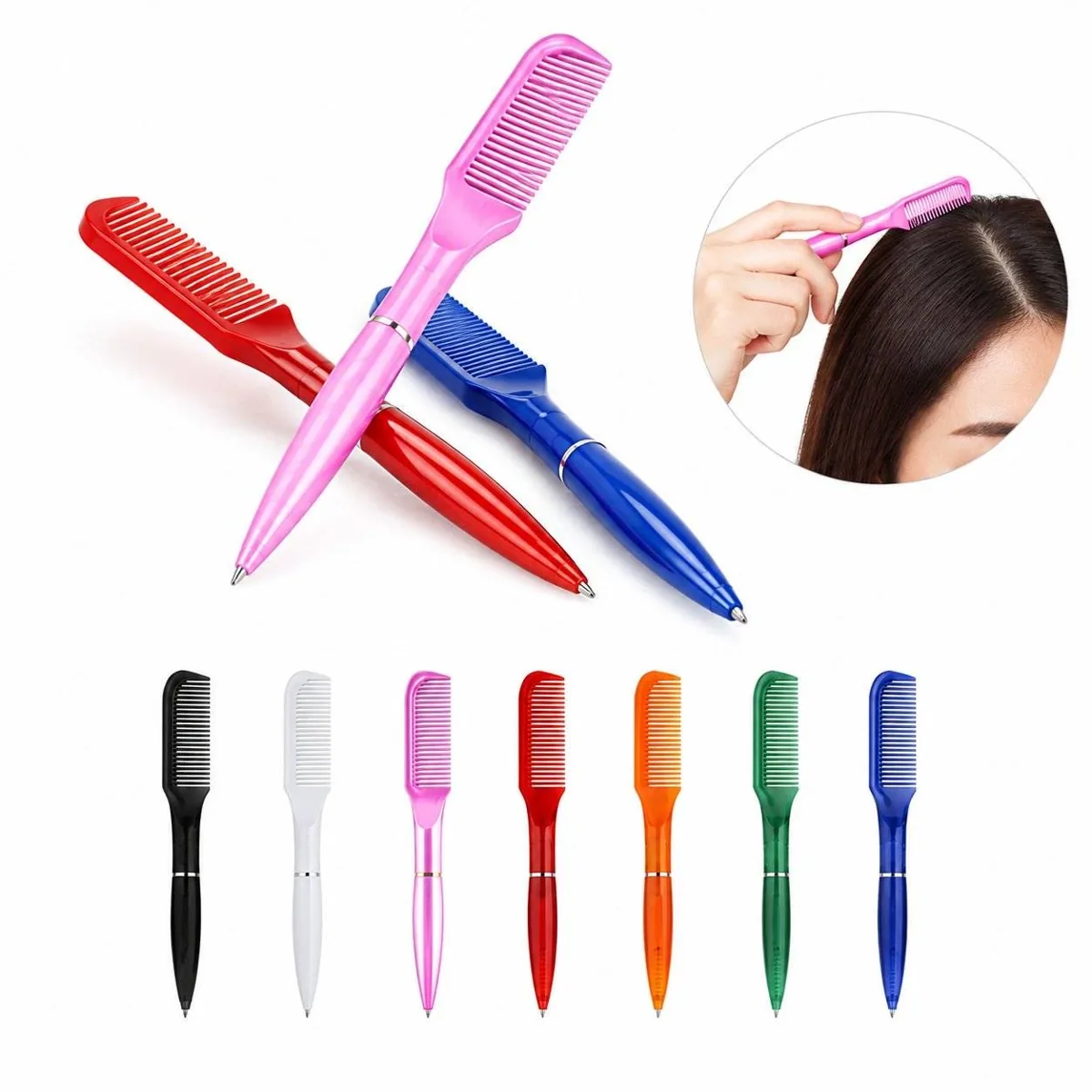 Ergonomic Comb-Grip Ballpoint Pen for Comfortable Writing 2