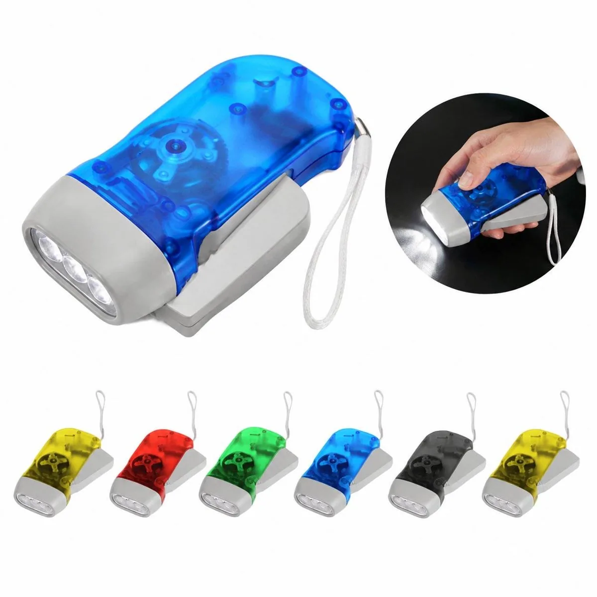 LED Dynamo Powered Emergency Flashlight 2