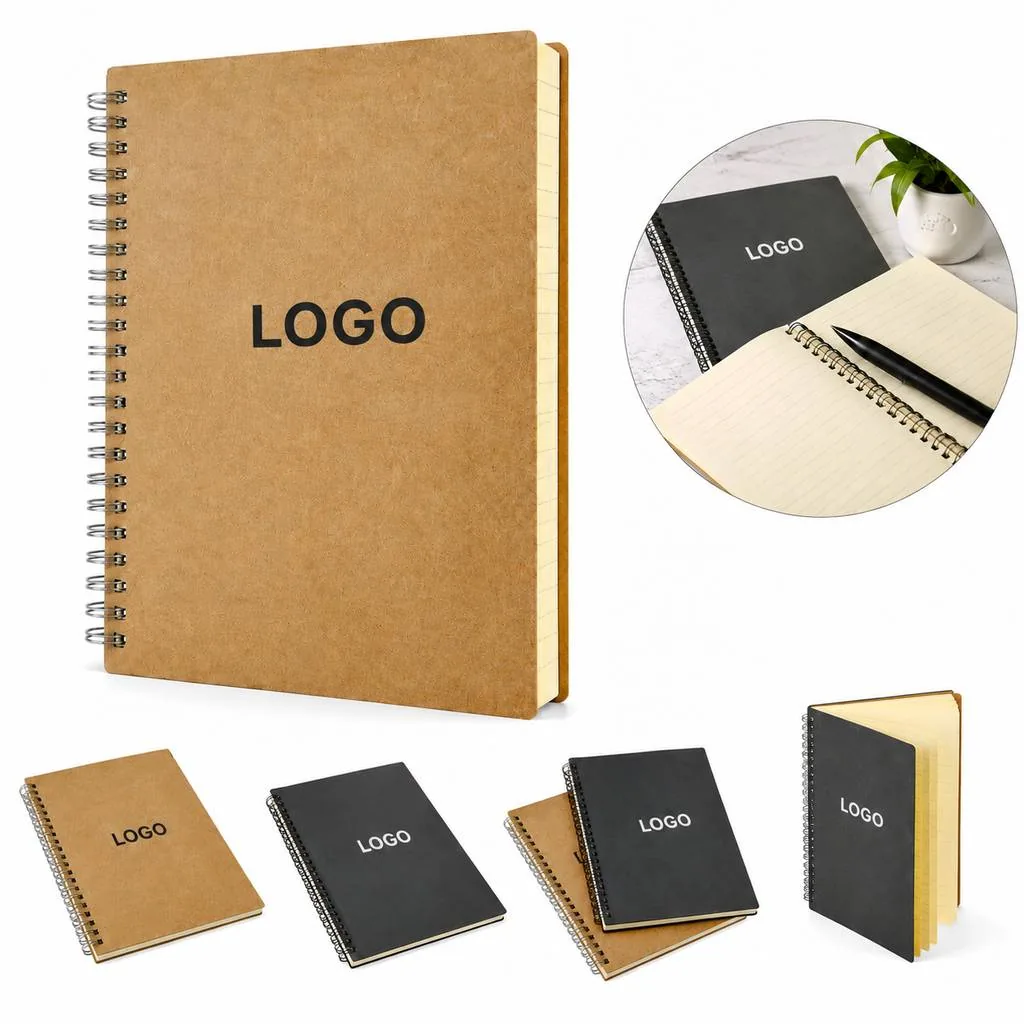 A5 Genuine Cowhide Spiral Journal Notebook