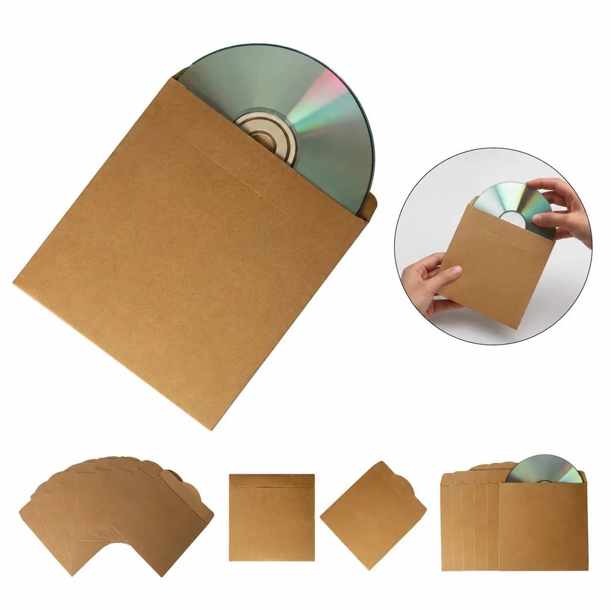 Eco-Friendly Kraft Paper CD Storage Sleeve 2