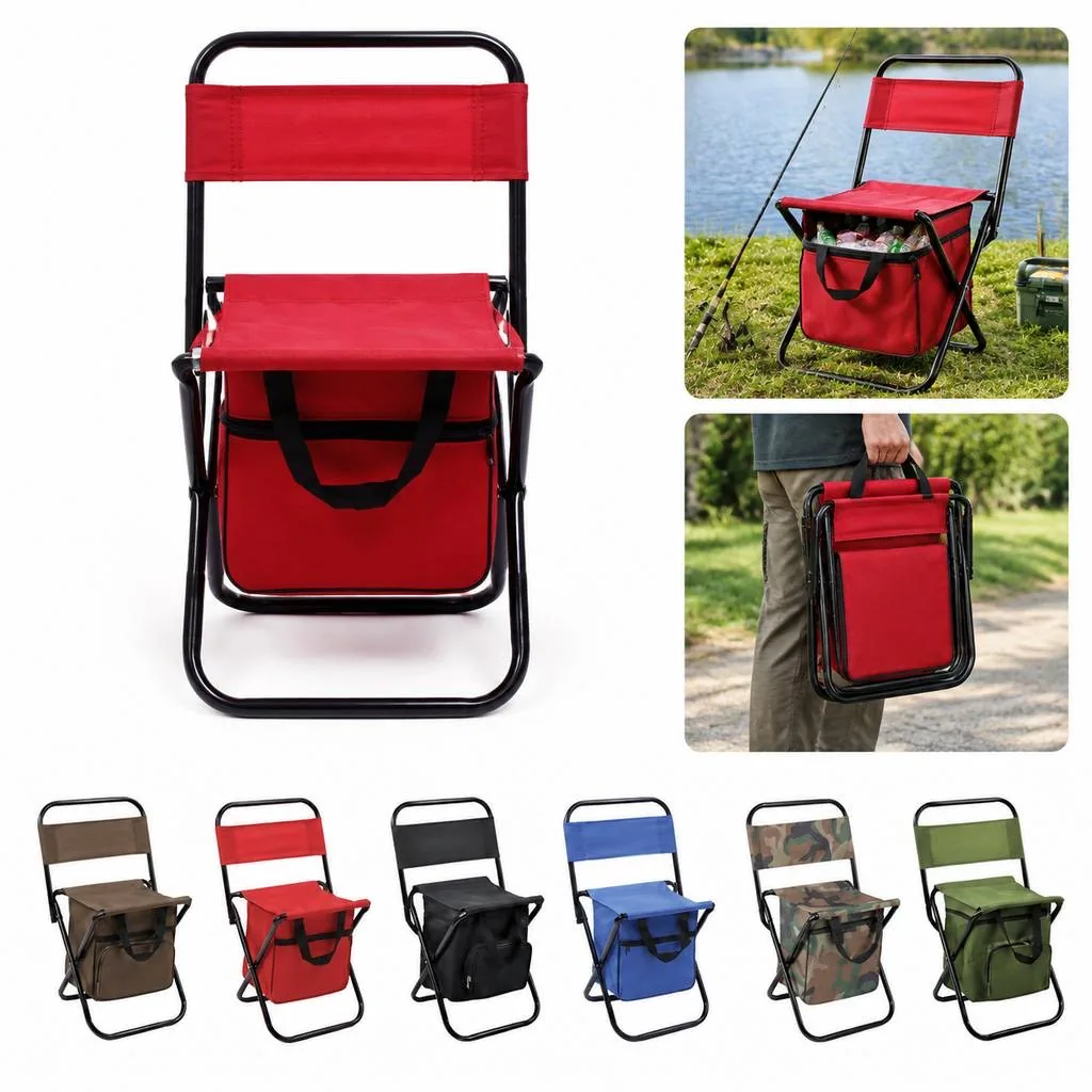 Compact Foldable Fishing Chair for Outdoor Anglers 2