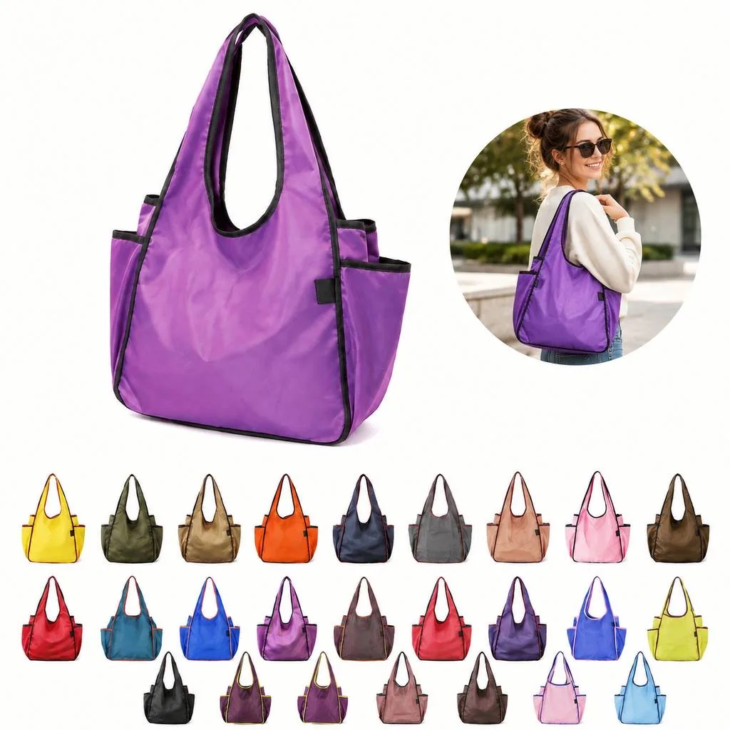 Reusable Polyester Tote Bag for Shopping and Travel 2