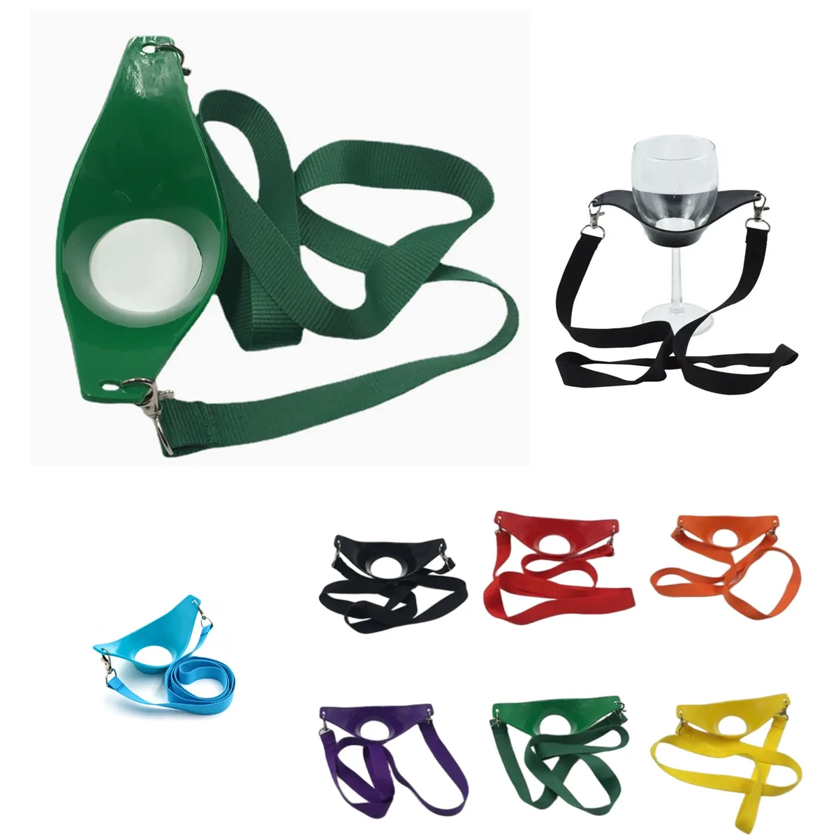 Adjustable Wine Glass Lanyard Holder with Flexible Loop 2