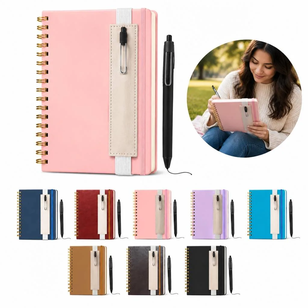 Compact Lined Spiral Notebook with Durable Cover for Notes 2