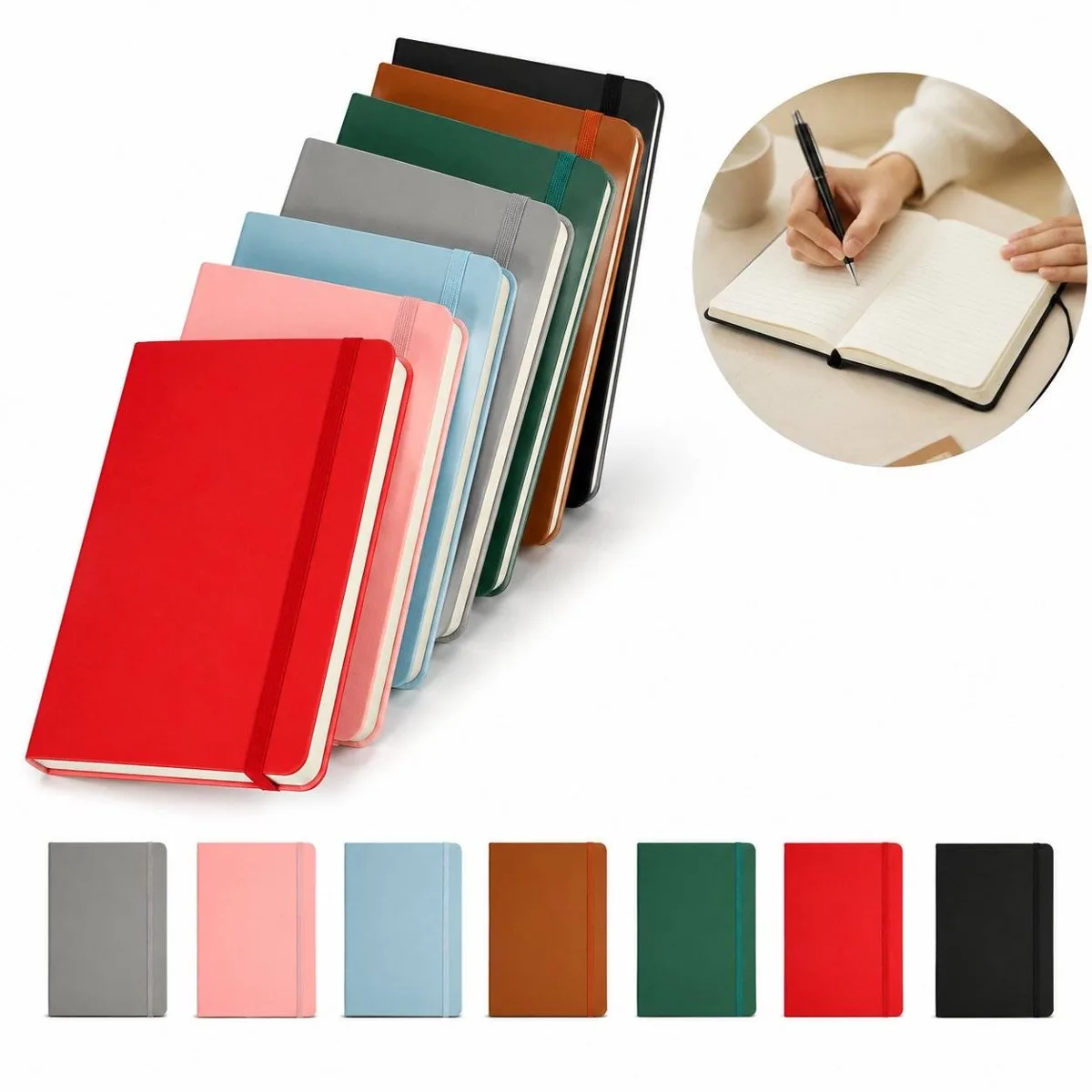 Soft-Touch Cover Journal Notebook with Elastic Closure 2