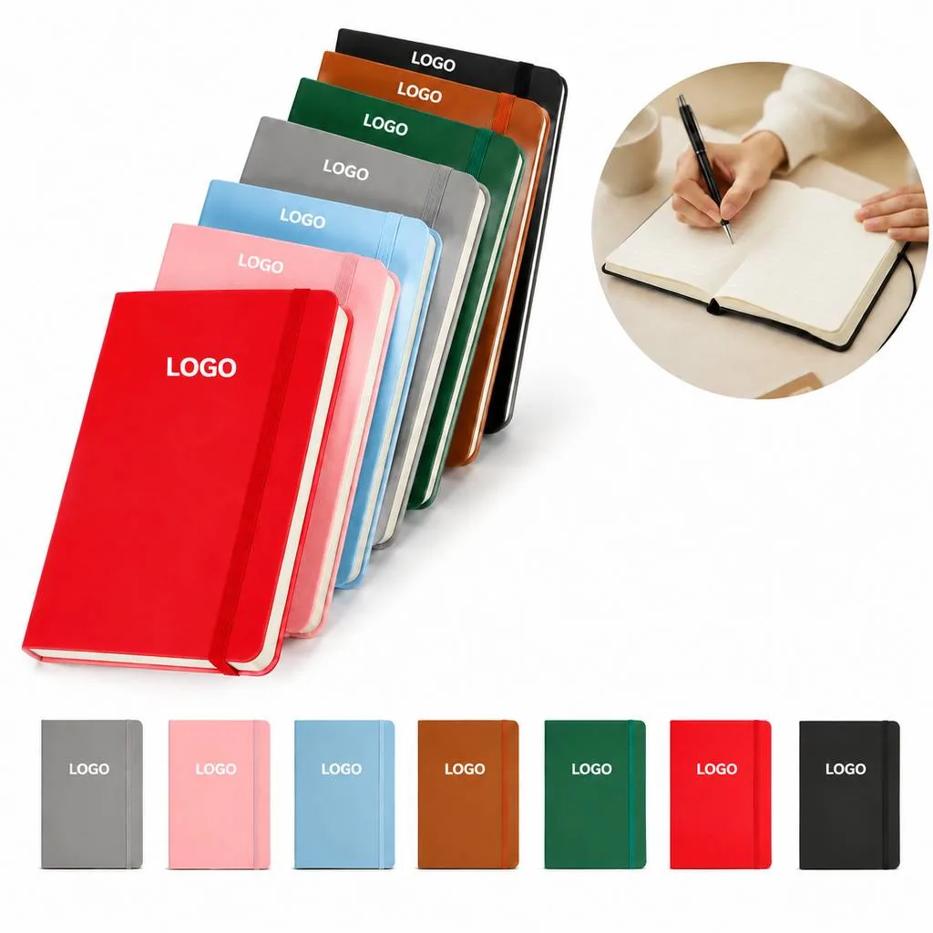 Soft-Touch Cover Journal Notebook with Elastic Closure