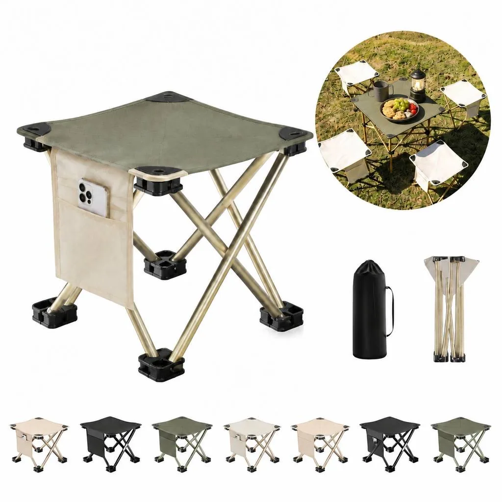 Portable Folding Fishing Chair with Adjustable Backrest 2