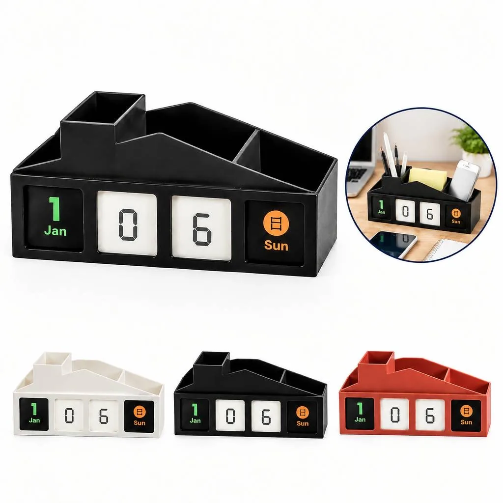 Multi Compartment PVC Desk Organizer for Office Supplies 2