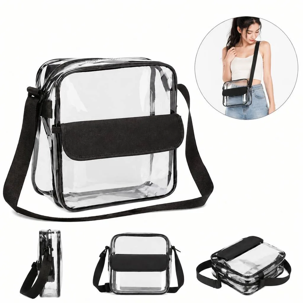 Transparent PVC Shoulder Bag for Daily Use 2